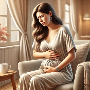 femme enceinte qui a mal au ventre