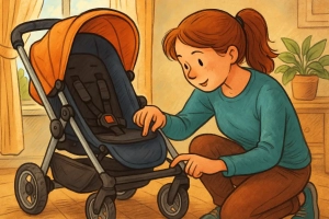 check des normes de sécurité poussette